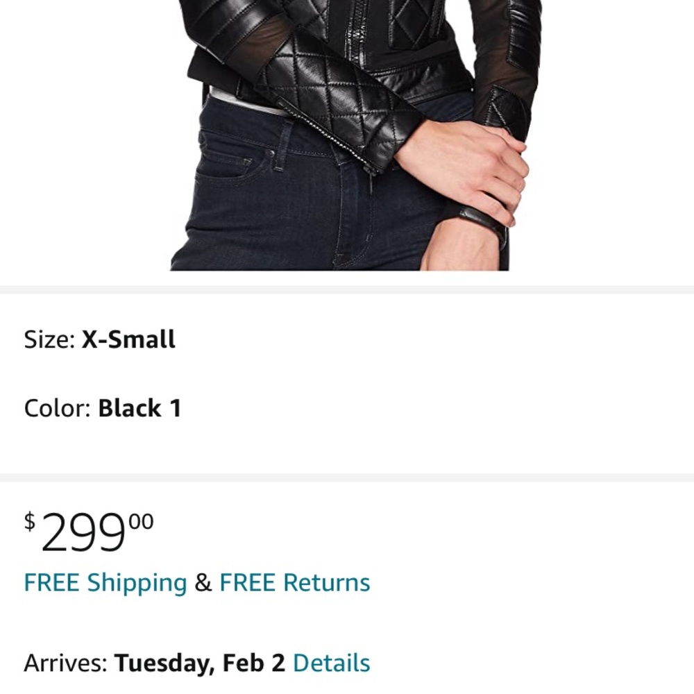 Blanc Noir Leather & Mesh Moto Jacket - Picture 13 of 13